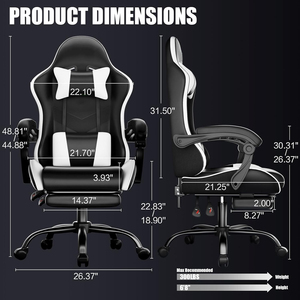 <span class=keywords><strong>เก้าอี้</strong></span>เกมมิ่ง AJUNION รุ่น Heavy-duty หุ้มหนังเทียมคุณภาพพรีเมียม <span class=keywords><strong>เก้าอี้</strong></span>คอมพิวเตอร์ ระบบยกแก๊ส SGS Class-3 รองรับน้ำหนักได้ถึง 300 ปอนด์ เหมาะสำหรับคนตัวใหญ่และสูง - Product Image 2