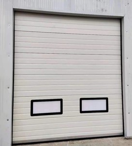 Livraison rapide, <span class=keywords><strong>porte</strong></span> <span class=keywords><strong>de</strong></span> <span class=keywords><strong>garage</strong></span> sectionnelle industrielle en acier galvanisé blanc à isolation thermique <span class=keywords><strong>de</strong></span> 4 m pour entrepôt, usine - Product Image 4