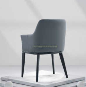 Chaise de salle à manger rembourrée en PU de luxe Design pour Hotel Restaurant - Product Image 5