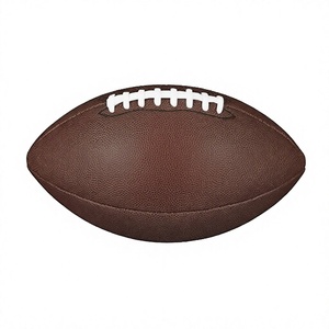 Balón de Fútbol Clásico Marrón, Cuero PU Resistente, Diseño Sólido, para Entrenamiento y Partidos, Talla 3 - Product Image 2