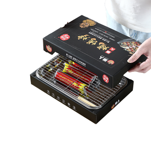 Parrilla Portátil Mini <span class=keywords><strong>Desechable</strong></span> de Acero Inoxidable con Altura Ajustable, Dispositivo de Seguridad contra Llamas, Nueva Parrilla Instantánea para Picnic - Product Image 4