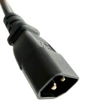 Câble d'alimentation Kema Keur VDE, 2 broches, 1 à 2, rallonge, séparateur, C14 vers IEC C13 et prise femelle EU 2 broches, câbles de rallonge