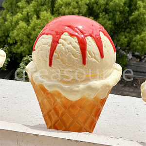 Hucha Gigante con Forma de Helado, Decoración de PVC Simulada, Regalo de Cumpleaños, Regalo para Niños, Modelo Grande, Accesorios de Comida, Decoración - Product Image 5