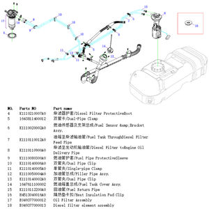 फोटॉन टनलैंड e3 e5 sp दृश्य mpx गैसोलीन पंप असेंबली p1381030001a0 k11002a0 ईंधन सेंसर और एम्प ब्रैकेट - Product Image 5