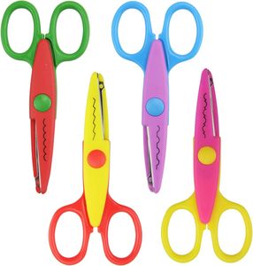Colorful Decorative Paper Edge Scissor Set Kids Scissors for Crafts <b>Scrapbooking</b> Kids Design Scissor - Product Image 1