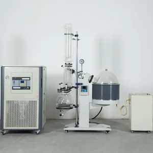 Lab industri vakum distilasi larutan organik kapasitas besar 50L 20L kondensor ganda Evaporator putar dengan pendingin