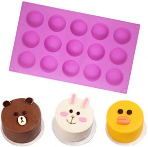 15 Holes Cylinder Silicone Molds for Making Chocolate Candy Soap Muffin Cupcake Brownie Cake Pudding Baking <b>Cookie</b> - Product Image 6
