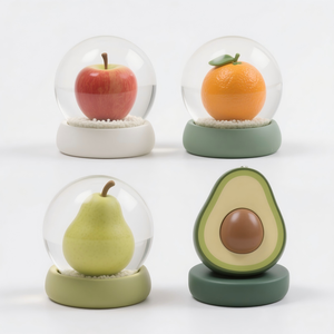 Juego de 4 Portalápices de Resina <span class=keywords><strong>3D</strong></span> Personalizables con Forma de Pera y Naranja, Decoración Moderna para Escritorio con Temática de Frutas, 10x10x12cm - Product Image 4