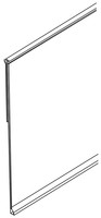 Tira de PVC Autoadhesiva Transparente/Blanca/Negra SIM JC-10 para Exhibición de Precios en Estantes de Supermercado, Longitud de 1000 mm