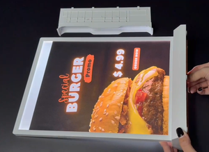 Độ nét cao A4 đồ họa hiển thị Máy tính để bàn điện tử lightbox có thể sạc lại 3D hai mặt trong nhà signage với LED nguồn ánh sáng - Product Image 5