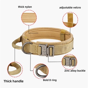 Conjunto de Correa y arnés de nailon duradero para perros, <span class=keywords><strong>collar</strong></span> ajustable para perros medianos y grandes - Product Image 6