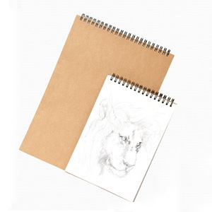 Cuaderno de Dibujo Espiral con Tapa de Papel Kraft BECOL, Bloc de Dibujo de Papel Grueso para Dibujar, Materiales de Arte - Product Image 2