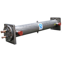 Hstars-Intercambiador de calor de tubo y carcasa de China, sistema industrial de enfriador de agua, enfriador con compresor de desplazamiento