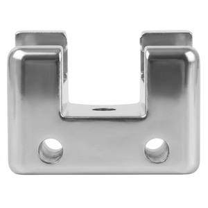Support de fixation en acier inoxydable poli miroir pour verre, moulé par investissement, pour quincaillerie de garde-corps et balustrades - Product Image 2