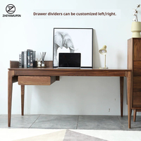 Bureau d'ordinateur en bois massif personnalisable, table d'étude de luxe en bois avec une finition artisanale raffinée