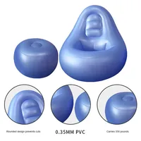 Canapé gonflable moderne en PVC pour usage hospitalier, avec trous de récupération post-opératoire pour hémorroïdes, idéal pour la convalescence post-BBL
