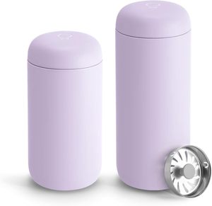 Taza de Viaje Carter de 16 oz, Aislada al Vacío, de <span class=keywords><strong>Acero</strong></span> <span class=keywords><strong>Inoxidable</strong></span>, con Interior de Cerámica, Protector Contra Salpicaduras, Color Lavanda Morado - Product Image 6