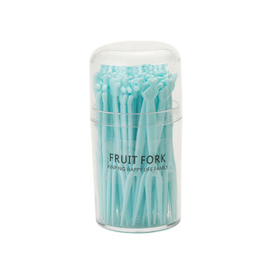 Fruit Fork Set Plastic Two Toothed Disposable For Party Snack Dessert Cake Eating - Product Image 5