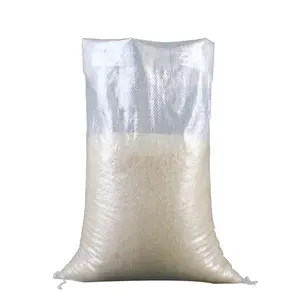 Bolsa tejida transparente de arroz, 50kg, pp, precio más bajo en China