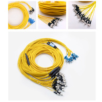 Cordon de brassage fibre optique monomode G652D SC LC FC ST, personnalisable en nombre de fibres et en longueur, pour FTTH et réseaux CCTV
