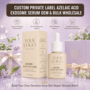 Suero para Piel Sensible de Marca Privada, Reduce la Irritación, Suaviza, Ilumina, Repara la Textura de la Piel, Suero con Exosomas y Ácido Azelaico - Product Image 3