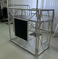 Mesa de DJ Plegable de Aluminio Ajustable, Mesa de DJ con Estructura Personalizada, Soporte de DJ para Eventos
