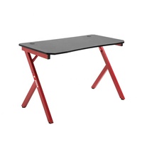 Table d'ordinateur de bureau, cadre en acier noir, pour café Internet,