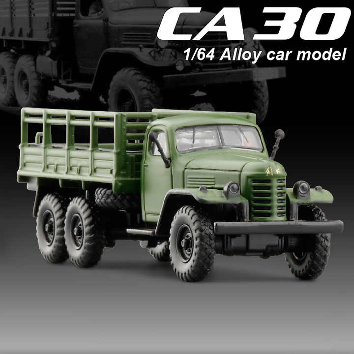 JKM 1/64 CA30 Военный транспортный грузовик полный сплав балансировочный вал имитация металлическая модель автомобиля маятник