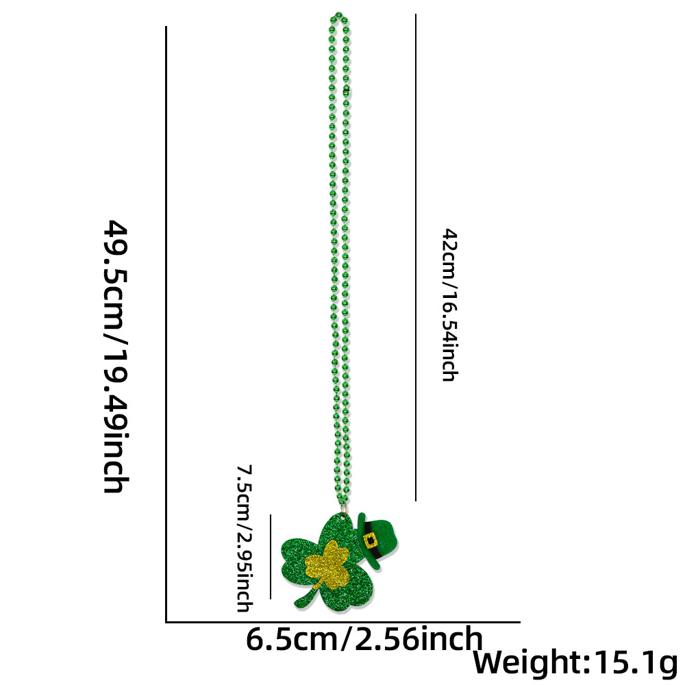 หมวกโคลเวอร์ - สร้อยคอเทศกาลไอริช