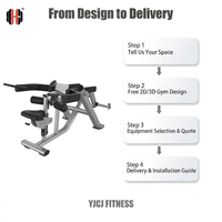 Machine à dips assis à charge libre en acier, avec siège réglable, coussinets de bras, support de poitrine et poignées doubles, pour usage commercial en salle de sport professionnelle