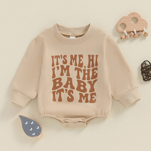 Peleles de punto para bebé recién nacido con estampado de palabras para recién nacidos, monos, peleles para bebés, suéteres, <span class=keywords><strong>ropa</strong></span> - Product Image 6