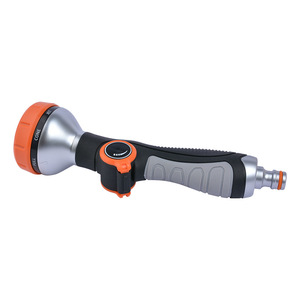 Boquilla de lavado de autos Huabangshi, pistola de pulverización de 8 funciones con pulsador, patrones variables para lavado de autos y jardinería - Product Image 3