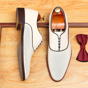 Chaussures en cuir décontractées haut de gamme, modèle 2025, style rétro britannique, ajourées, antidérapantes, pour costume - Product Image 2