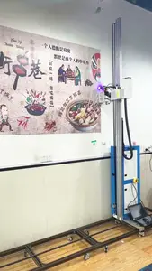 Printer Lantai Dinding All-In-One CMYKW Inkjet Mesin Cetak UV 3D Ground Printer