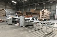 Machine de laminage automatique Guangdong pour films HPL, MDF, cuir et placages de bois, avec pompe moteur à colle froide
