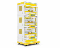 LECHUANG Machine à griffes en métal pour cadeaux, avec casier à prix, équipement d'arcade à grue, éclairage clignotant, pour aire de jeux intérieure et divertissement familial