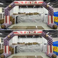 Arche gonflable pour marathon, festival de musique, décoration de fête, résistante aux intempéries, imperméable, arche d'entrée extérieure