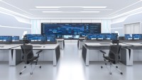 Console de Commande de la Sécurité Publique |   Cadre métallique multi-écrans et durable