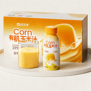 משקה חלב תירס אורגני 33% טבעי, סחוט טרי, דל שומן, מסונן, מותג פרטי (OEM/ODM), מבוסס על חלבון צמחי, בבקבוק/קופסה/כוס - Product Image 2