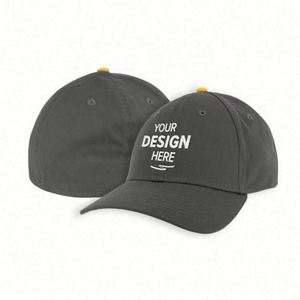 Unisex Cotton 6 Panel Outdoor Baseball <b>Hat</b> with Custom Embroidery Logo Fashionable Letter Pattern Design - Product Image 1