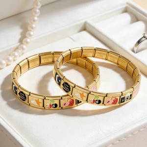 Abalorios de Moda en Color Dorado con Forma de Estrella de Mar, Violín, Cereza y Corazón, Compatibles con Pulseras de Acero Inoxidable de 9mm, para Fabricación de Joyería DIY - Product Image 5