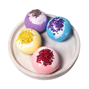 Bombas de Baño Efervescentes Blanqueadoras con Aroma a Rosas de Marca Blanca con Ingredientes 100% Naturales - Product Image 1