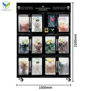 เครื่องจำหน่ายดอกไม้ Wx-f31 Vfresh ได้รับการรับรองมาตรฐาน Ce เครื่องจำหน่ายดอกไม้แบบกำหนดเองพร้อมฟังก์ชัน Sdk หน้าจอสัมผัส - Product Image 5