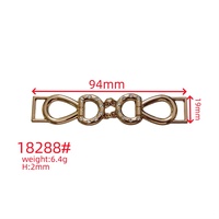 Boucle de chaîne en alliage de zinc doré multifonctionnelle pour la décoration de sandales, ceintures, sacs, vêtements et projets DIY
