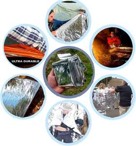 Couverture de survie portable d'urgence pour usage extérieur occasionnel 130*210 – Support OEM pour équipement de camping et d'escalade en voiture - Product Image 4