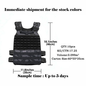 FR Gilet เดอกล้ามเนื้อส่วนบุคคลเทการฝึกอบรม A La หลักสูตรลายตารางปอร์ปอร์ต-แผ่นโลหะเทการฝึกอบรม Tactique - Product Image 5