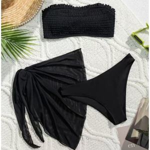 Maillot de bain bikini personnalisé 2023 pour femme grande taille avec découpes et cache-maillot intégré - Product Image 1