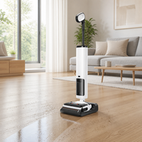 Nettoyeur de sol sans fil T300Pro avec aspiration maximale de 20000 Pa 180 °   Aspirateur intelligent 3-en-1 pour sols plats, humides et secs, pour la maison, compatible OEM