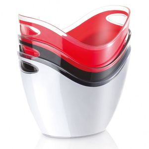 Custom Logo 3L 3.2L 4L 8L 12L White Black Red Clear Transparent Cheap Price Champagne Cola Beer Wine <b>Plastic</b> Ice Bucket - Product Image 1