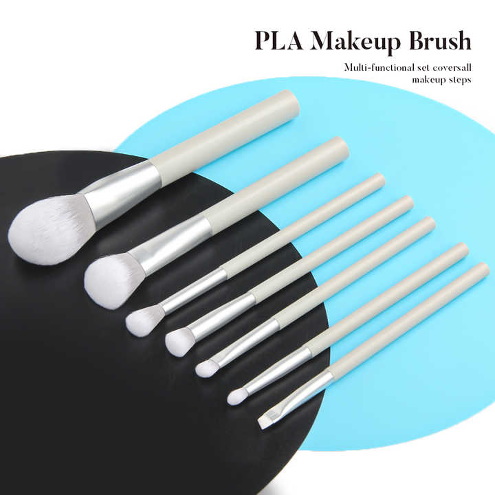 Gracedo Factory Wholesale 7pcs Make up Brushes 100% Degradable PLA Material Corn Silk Bristles ...